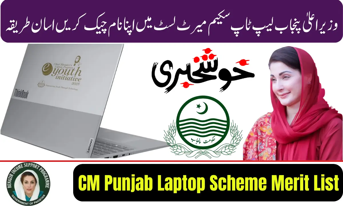 CM Punjab Laptop Scheme Merit List