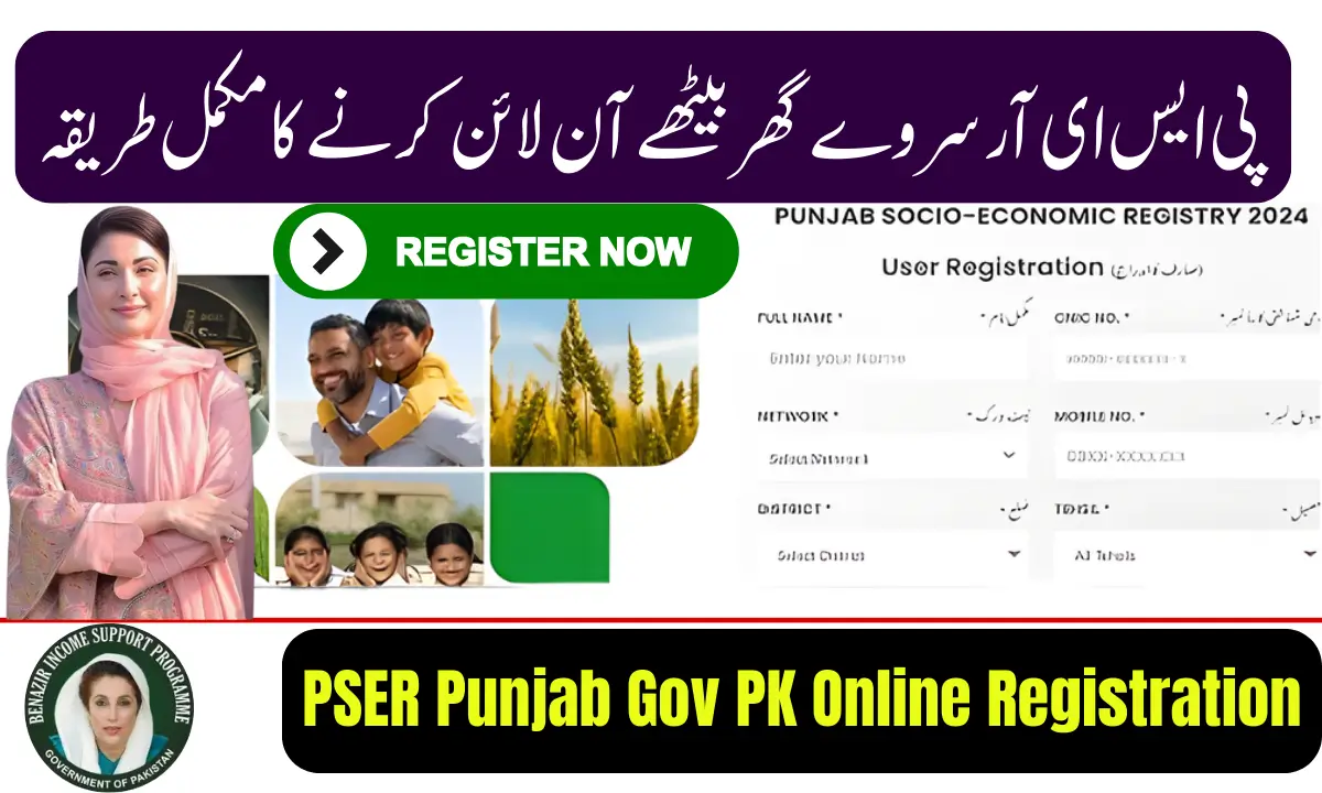 PSER Punjab Gov PK Online Registration