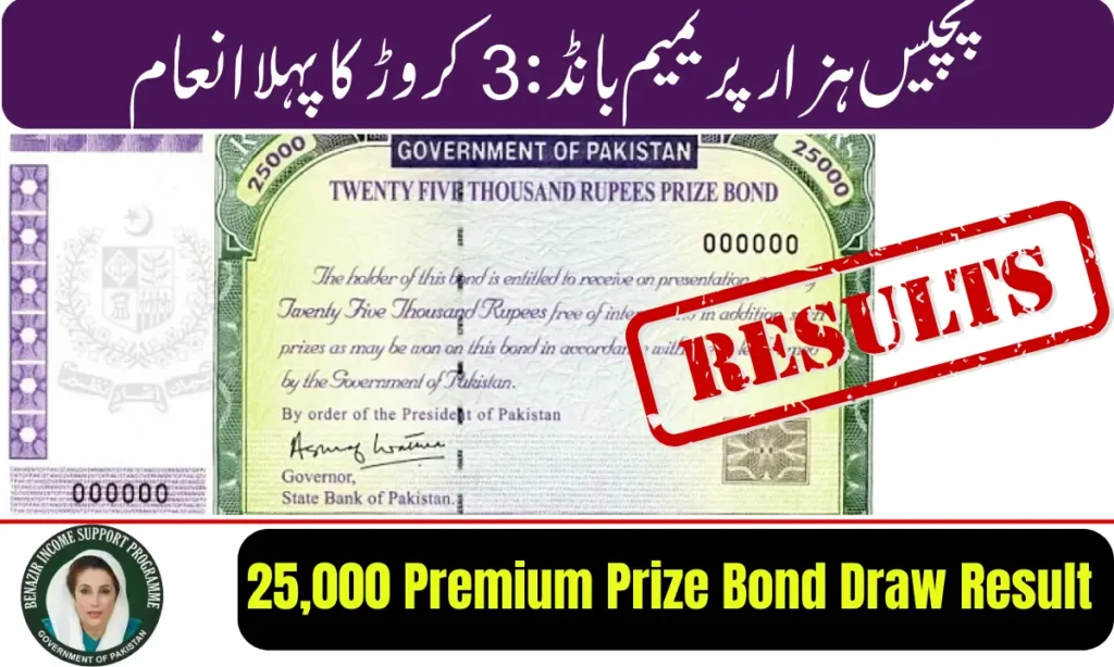 Current image: Rs 25,000 Premium Prize Bond Draw Result 2026
