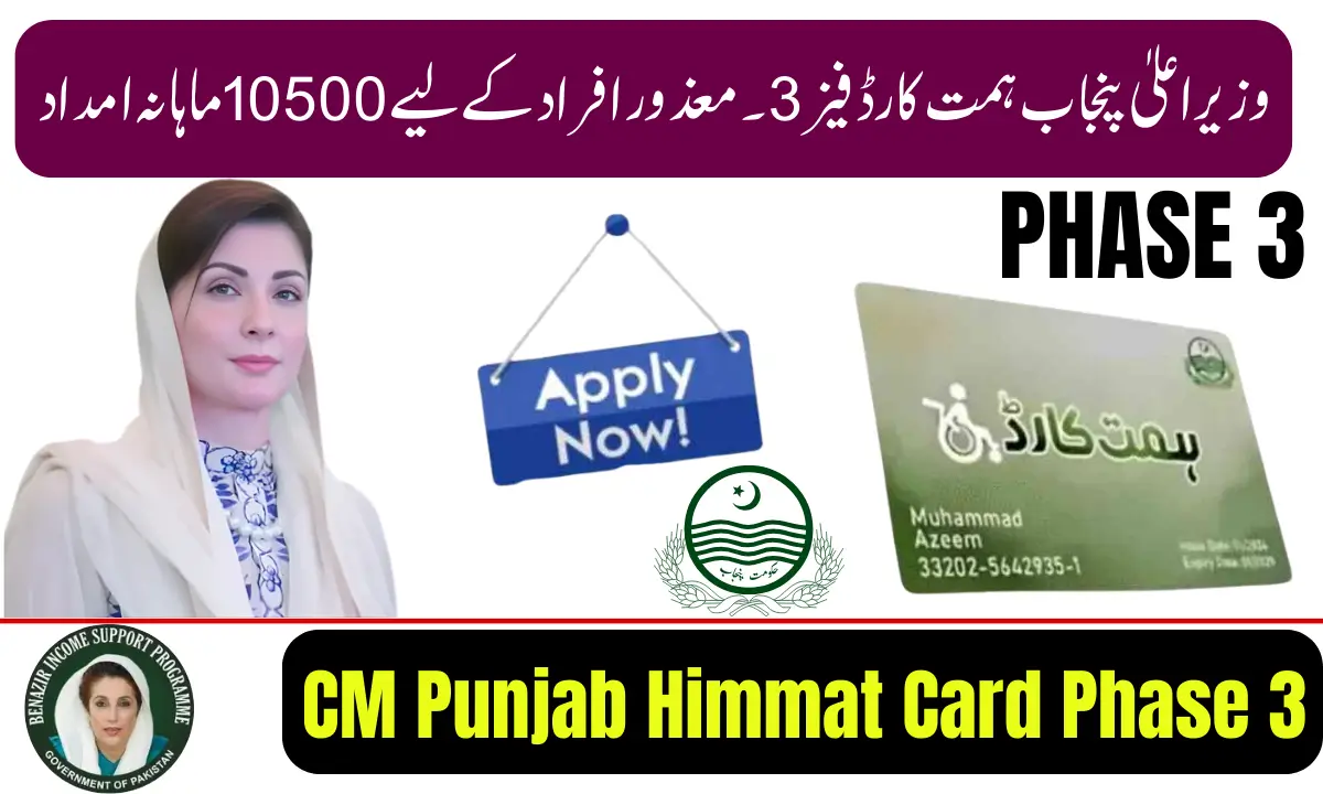 CM Punjab Himmat Card Phase 3