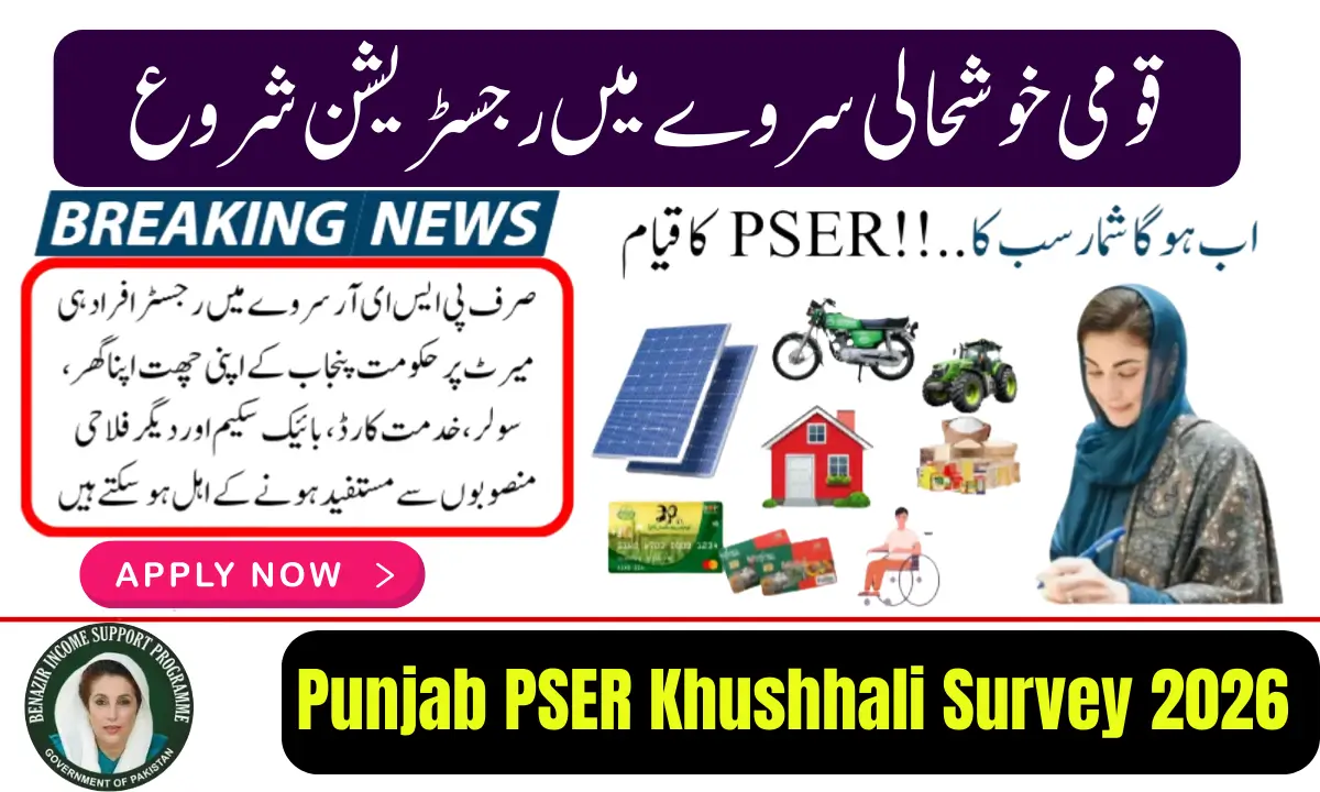 Punjab PSER Khushhali Survey 2026